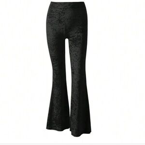 SHEIN Elegant Black Flare Pants